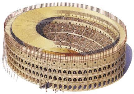 Equipamiento: Coliseo, Anfiteatro en la periferia con