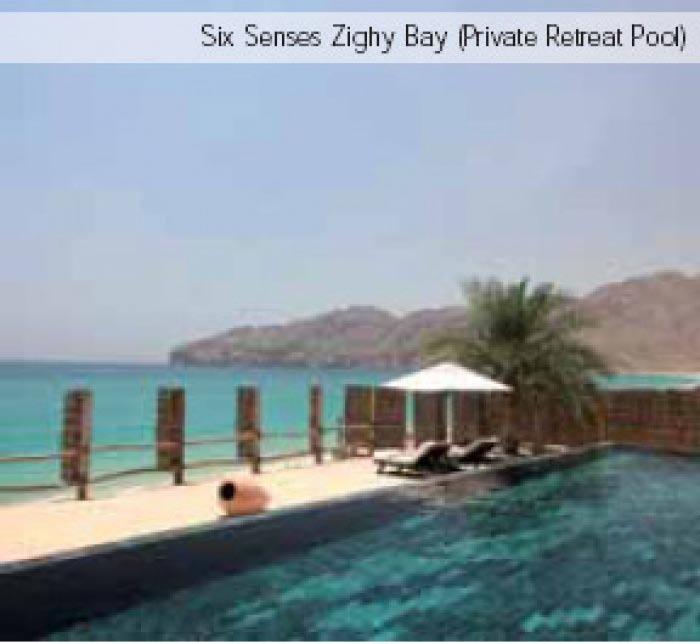 Six Senses Zighy Bay Este hotel, se encuentra en el Sultanato de Omán, en la península de Musadam.