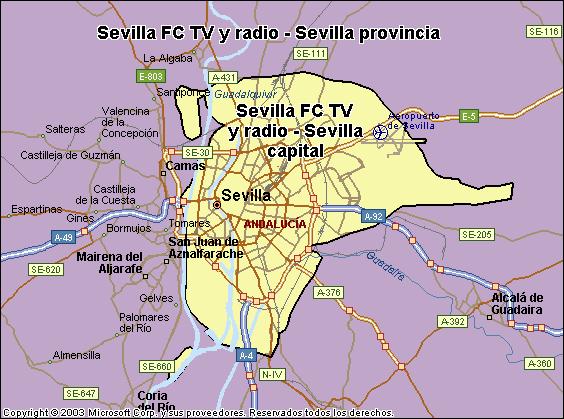 Áreas de realización del estudio Sevilla ciudad Análisis cuantitativo Última actualización