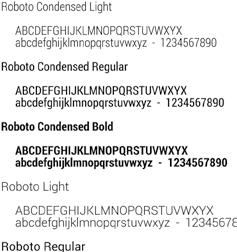 TIPOGRAFÍA En las comunicaciones de DeBeer Refinish se utilizan las fuentes Roboto, Roboto Condensed y Roboto