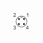 Indicaciones / elementos de mando Unidad de indicación 6 x LED, verde (l/min, m³/h, l, m³, 10³, C) Indicación Estado de conmutación 2 x LED, amarillo valores de medición pantalla alfanumérica, 4