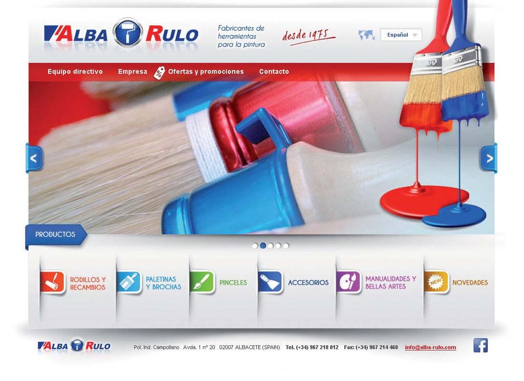 Visita nuestra web www.alba-rulo.com En ALBA-RULO, seguimos evolucionando y prueba de ello es la nueva página web, renovando cada día nuestros productos para la comodidad de nuestros clientes.