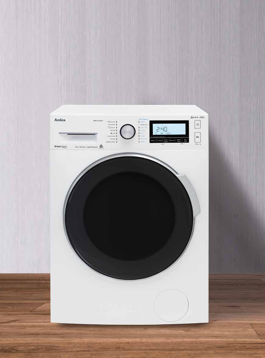 Harto de planchar? Es hora de comprar la nueva lavadora con tecnología Steam Touch.