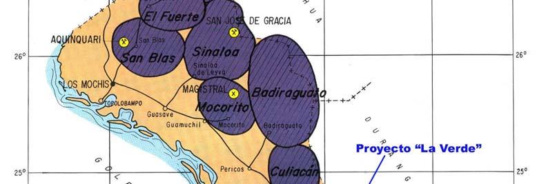 Fuente: Monografía Geológico-Minera del Estado de Sinaloa COREMI Obras Mineras Dentro del área del fundo minero se han