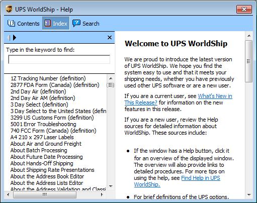 Bienvenido a UPS WorldShip.