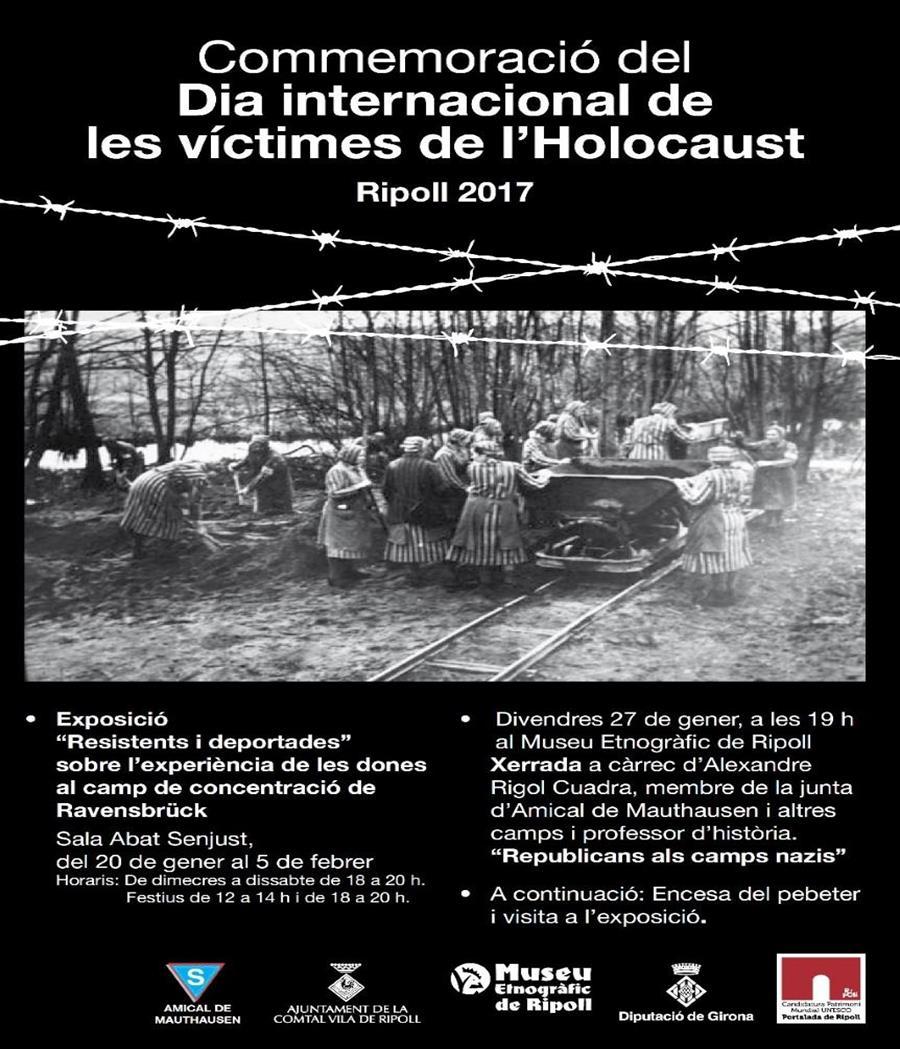 Alex Rigol e inauguración de la exposición Resistentes y Deportadas de Amical de Mauthausen AYUNTAMIENTO DE SANT BOI: Actos de conmemoración y