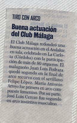 Mes de Febrero: El Club participa en el Campeonato de Andalucía, modalidad sala, división