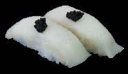 Nigiri (2 uds.) Atún-maguro Láminas de atún sobre cama de arroz sushi. Sake-salmón Láminas de salmón sobre cama de arroz sushi.