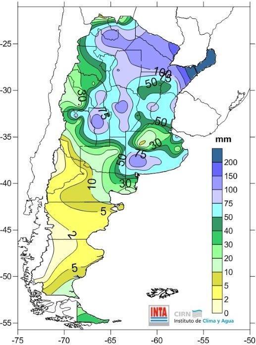 Aires (sur) (Fig. 02). Los registros más destacados fueron: Ciudad Precipitación (mm) Fig. 01: Precipitación (mm) observada entre el 28 de Marzo y el 04 de Abril de 2016 (9:00 hs.). D urante la semana pasada, los principales acumulados de precipitación se localizaron en las provincias de Santa Fe (centro), Corrientes (sur) y Buenos Aires (norte y sudoeste) (Fig.