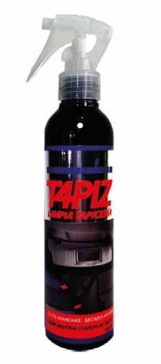 QUALCO TAPIZ Limpia Tapiceria QUALCO T4PIZ es un producto integral, (detergente, desengrasante, con neutralizador de