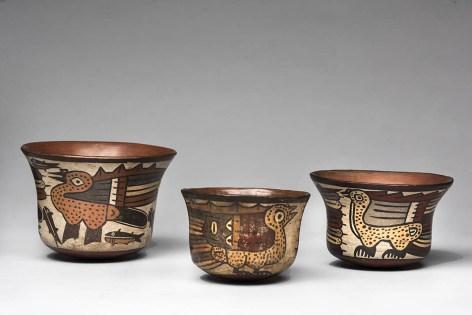 Vasos Vasos de cerámica nazca (200 a.c.-650 d.c.).