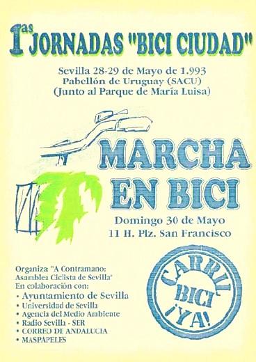 1993: Primeras Jornadas Bici y Ciudad 1993: 10.