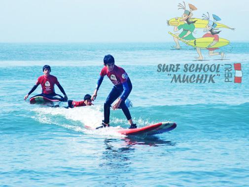 Clases de Surf «Escuela de Tabla Muchik» Actividades Ubicación: Distrito: Huanchaco Costo: 1.
