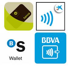 Wallet: Si tienes un móvil con NFC podrás utilizar la aplicación gratuita wallet en la que configuras la tarjeta ya sea débito o crédito y