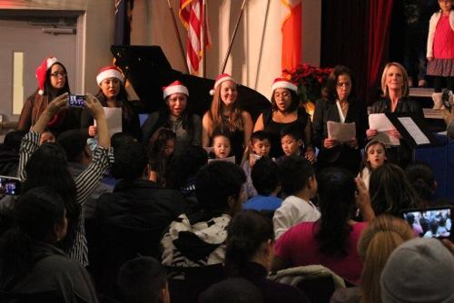 Students and their families get to sing together and learn about