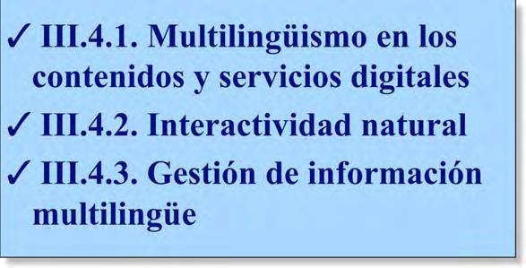 Gestión de información multilingüe III.4.