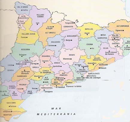 Mapa físic de Catalunya Mapa físic del Paquistà 2) mapes polítics : es