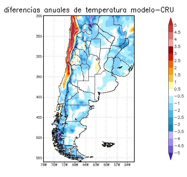 En la Figura 3.3.10 se destaca que en la región Patagónica todos los modelos simulan mayor cantidad de precipitación.