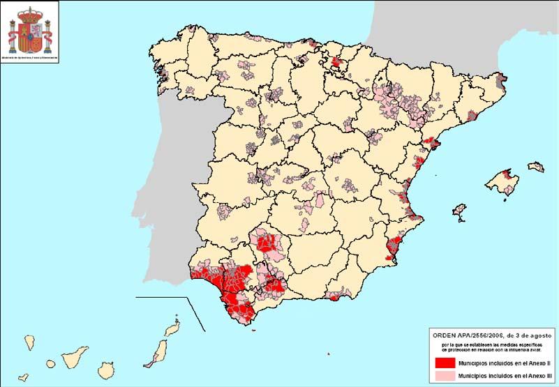 En España, las medidas de bioseguridad se establecen de acuerdo con el riesgo previsto.