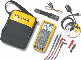 electricista Fluke 87V/i410 Kit combinado para aplicaciones industriales 289/FVF de Fluke Kit combinado de multímetro industrial con función de registro de datos y software El contenido del kit, su