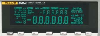 Elimina errores de producción: el Fluke 8808A dispone de un modo de comparación de valores límite con indicadores de pantalla que muestran claramente si una prueba está dentro o fuera de las