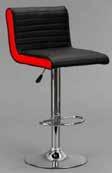 Altura total: 59 a 79 cm Material del asiento: imitación cuero color crema Medidas del asiento (Ancho x Alto x Fondo): 65x42x42 cm Base de metal cromado. Rota 360.