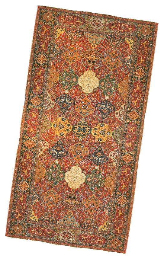 Arte Islámico Alfombra persa La alfombra persa es un elemento esencial del arte y de la cultura persas, cuya confección se ha convertido en un arte.