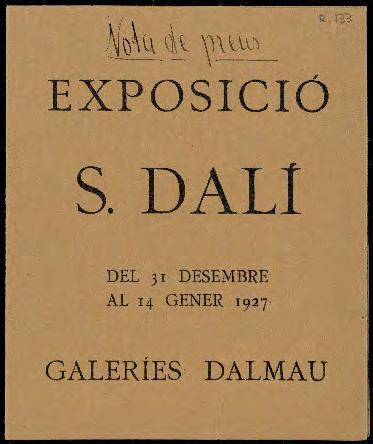 Galeries Dalmau, registre 133.