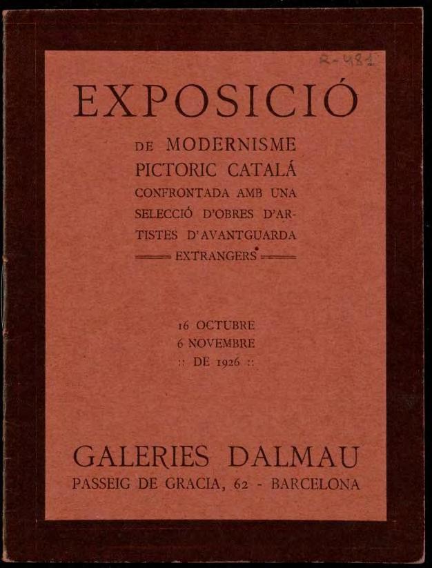 Galeries Dalmau, reg. 481.