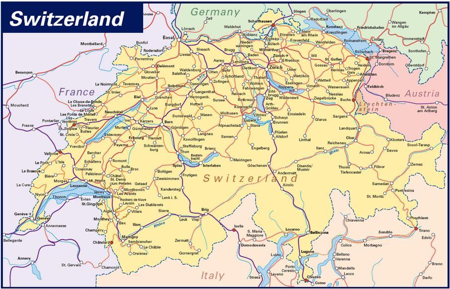 ACCESO FERREO Fuente: Inter Rail (2011) La geografía física del territorio suizo es la principal causa de que la mayoría de sus rutas ferroviarias se ubiquen en las montañas, estas atraviesan los