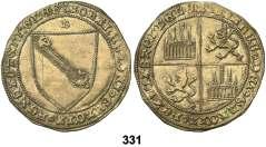 543). Anv.: IOh coronadas. IOhANIS REX E LEG. Rev.: Castillo, S debajo. IOhANIS REX CAST. 0,54 grs. MBC. Est. 150.................. 90, 331 Juan II (1406-1454).