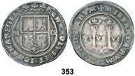 Est. 4.000........................................... 2.500, JUANA Y CARLOS (1504-1516) 353 s/d. México. 1 real. (Cal. 140). Anv.: Escudo entre M-G.