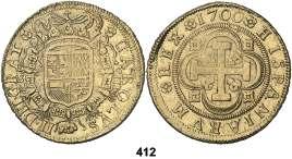412 1700. Sevilla. M. 8 escudos. (Cal. 84) (Cal.Onza 204).