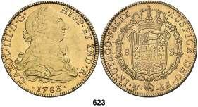 623 1783. México. FF. 8 escudos. (Cal. 103). Ceca y ensayadores invertidos.