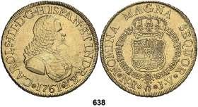 Santa Fe de Nuevo Reino. JV. 8 escudos. (Cal. 159) (Cal.Onza 844).