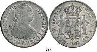 ......................... 500, 715 1793. Lima. IJ. 8 reales. (Cal. 647).