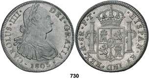 EBC+. Est. 350... 200, 730 1803. México. FT. 8 reales. (Cal. 699).