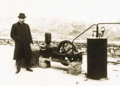 ANTECEDENTES HISTÓRICOS Aprovechamiento para electricidad En 1913 entra en funcionamiento en Larderello (Italia) la