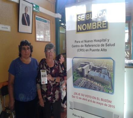 Se busca nombre CRS Puente Alto, votaciones. Participación Cuenta Pública de Salud 2014.