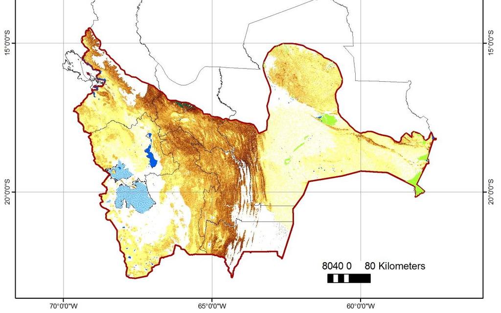 (MMAyA-UMSS, 2014), el 51% de los suelos del territorio