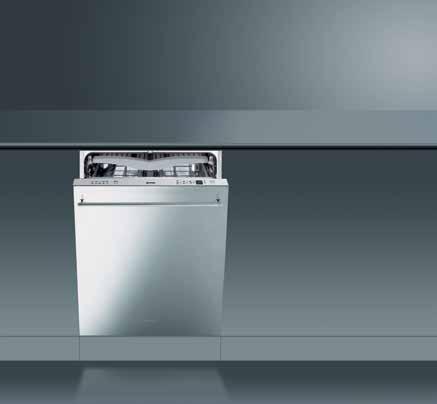 VERSATILIDAD DE OPCIONES Integración Los lavavajillas Smeg pueden colocarse entre los muebles de la cocina.