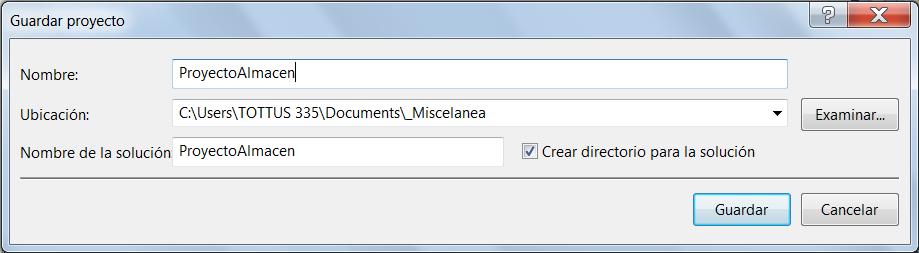 Paso 5: En el Menú Contextual indicar Archivo Nuevo Proyecto Aplicación de Windows Form