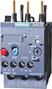 Relés de sobrecarga Relés bimetálicos de sobrecarga SIRIUS RU RU hasta 0 A para aplicaciones estándar Tecnología de conexión Dependiendo de la versión de los relés de sobrecarga térmicos RU, los