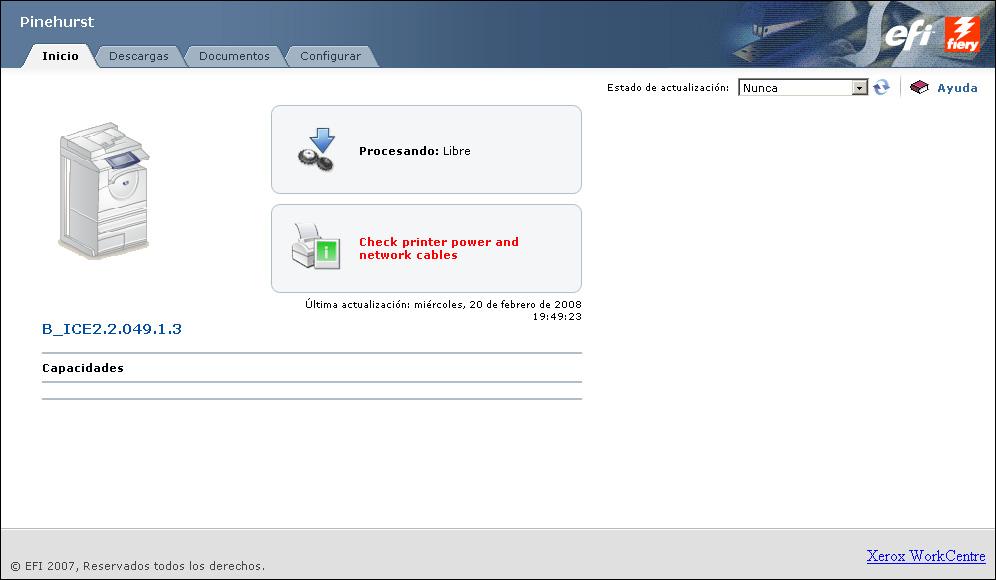 WEBTOOLS 65 NOTA: Si la computadora cliente tiene Windows XP con el Service Pack 2 (SP2) instalado, el Bloqueador de elementos emergentes está activado por omisión.