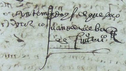 2 En el año 1593 Juan de la Cueva, vecino y escrivano público del número e Conçejo compró un ofiçio de regidor perpetuo desta villa por un precio de 3.