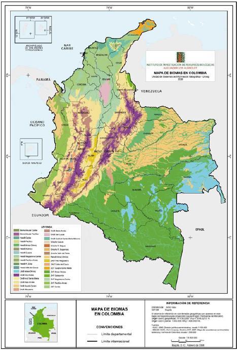 Colombia posee el 44.25% de los paramos sudamericanos, siendo así, uno de los países con mayores áreas húmedas y con alta fluidez de ríos a lo largo y ancho del país a nivel mundial.