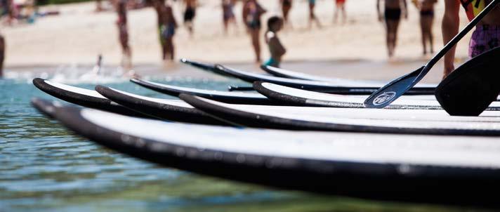 El litoral del Parque es un lugar excepcional para la práctica del paddleboard.