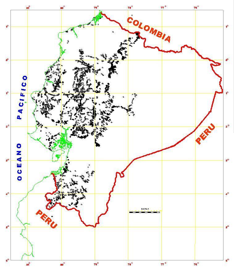 INVENTARIO DE PUNTOS DE AGUA El INAMHI, previo a la realización del Mapa Hidrogeológico Nacional del Ecuador (INAMHI-DGGM; 1983),