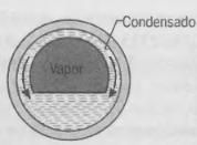 Condensación en película Interior tubos horizontales común en aplicaciones de