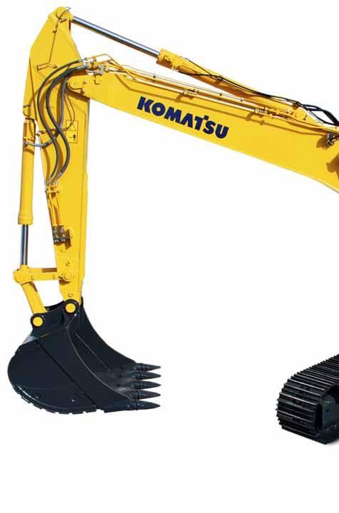 A simple vista Las excavadoras hidráulicas Komatsu de la Serie 8 establecen nuevos estándares mundiales para equipos de construcción.
